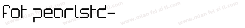 fot pearlstd字体转换